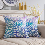 Pack of 2 New Living Series Gradient Petals Double Side Print Decorative Throw Pillow Cover