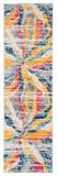 Contemporary Lightning Multi Ivory Area Rug