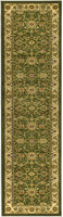 Lyndhurst Collection Traditional Oriental Non-Shedding Stain Resistant Living Room Bedroom Soft  Area Rug Sage / Ivory