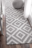 Kellee Contemporary Grey Wool Area Rug