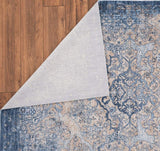 Nottingham Collection Blue Oriental Soft Area Rug