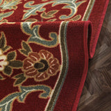 Modern Floral Area Rugs Red