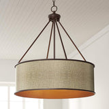 24 3/4" Wide Bronze Pendant Light