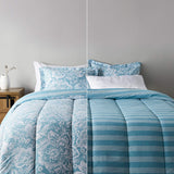 Ultra-Soft Light-Weight Microfiber Reversible Comforter Bedding Set
