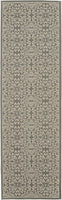 Transitional Floral Ivory/Grey Area Rug