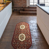 Modern Floral Area Rugs Red