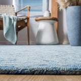 Ikat Collection  Handmade Premium Wool Soft Area Rug Blue