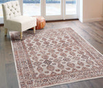 Waterloo Cream Oriental Soft Area Rug