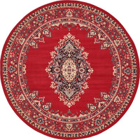 Traditional Red Soft Area Rug