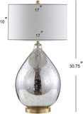 Sasha 30.75" Glass/Metal LED Lamp Mercury
