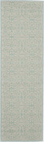 Transitional Floral Ivory/Green Area Rug