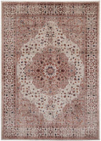 Waterloo Cream Oriental Soft Area Rug