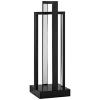 Singer Black Metal LED Uplight Accent Table Lamp