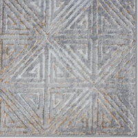 Florance Collection Gold Modern Geometric Soft Area Rug