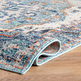 Corbett Vintage Boho Blue Soft Area Rugs - Multiple Sizes Available