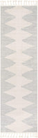 Zella Grey Tribal Diamond Medallion Soft Rug