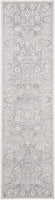 Reflection Collection Vintage Distressed Soft Area Rug Light Grey / Cream