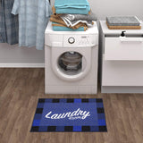 Laundry Mat Runner Rug, Navy Blue