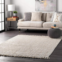 Chunky Loop off-White  Jute Rug - Multiple sizes available