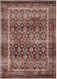 Waterloo Burgundy Oriental Soft Area Rug