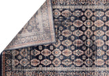 Waterloo Navy Oriental Soft Area Rug