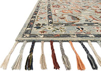 Loloi II Elka Collection ELK-04 Pink / Multi, Transitional 7'-9" x 9'-9" Area Rug