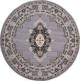 Traditional Medallion Gray Soft Area Rug