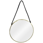 Crestview Collection Hadley Brass 24" Round Wall Mirror