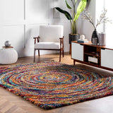 Ardelle Swirl Shag Rug,  Multi