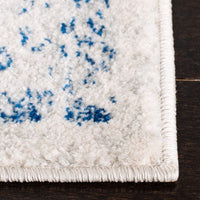 Vintage Oriental Silver and Ivory Area Rug
