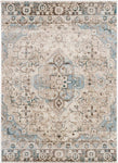 Distressed Cream 5'2x7'2 Soft Area Rug Carpet Large New