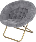 Cozy Faux Fur Saucer Chair for Bedroom/X-Large