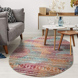 Moroccan Geometric Low Profile Pile Indoor Area Rugs Multi