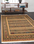Tribal Pattern Tan Soft Area Rug