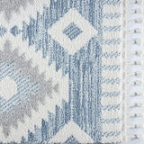 Ibiza Collection Blue Moroccan Soft Area Rug