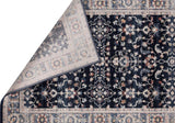 Waterloo Navy Oriental Soft Area Rug