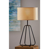 Colton Antique Dark Bronze Metal Table Lamp