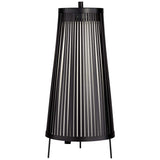 Venemo Black Metal Cone Caged Tripod Table Lamp