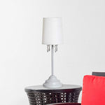 Simple Designs 16 1/2" High White Iron Accent Table Lamp