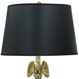 Eagle Brushed Brass and Matte Black Table Lamp