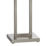 Everett Satin Nickel Open Column Floor Lamp