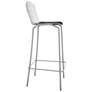 Madeline 28" High Charcoal Grey and Black Barstool