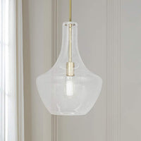 Fusion™ Harlow 12" Wide Brushed Brass Mini Pendant