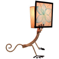 Eangee Enlightened Gecko Sea Blue Table Lamp