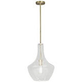 Fusion™ Harlow 12" Wide Brushed Brass Mini Pendant