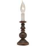 Irene 7"H Oxidized Bronze Candle Accent Table Lamp