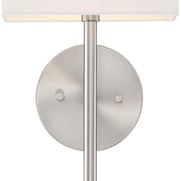 Possini Euro Favreau 16 1/4" High Brushed Nickel Wall Sconce