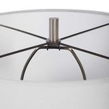 Dakota White Crackle Glaze Ceramic Table Lamp