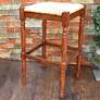 Thomasville 29 1/4" Chestnut Wood Barstool