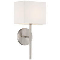 Possini Euro Favreau 16 1/4" High Brushed Nickel Wall Sconce